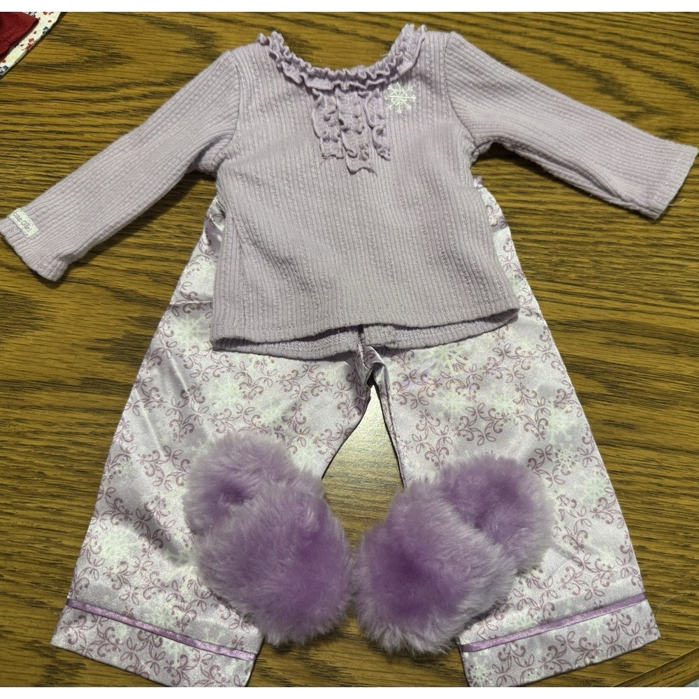 My American Girl Doll - Snowflake Pajama Set with Slippers - Retired - 2012